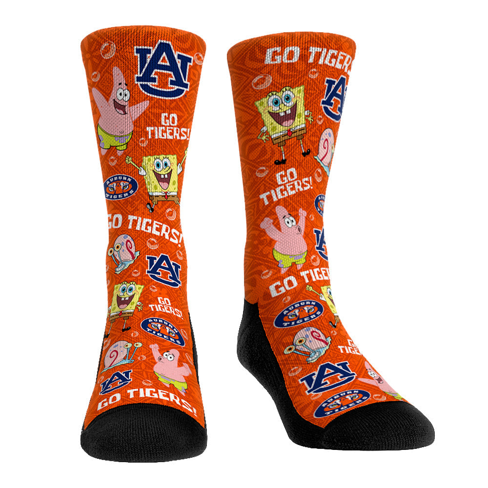 Auburn Tigers - SpongeBob SquarePants Characters All-Over