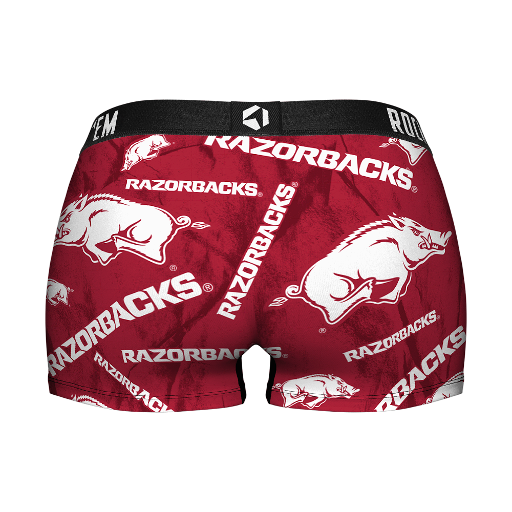 Women's Boy Shorts - Arkansas Razorbacks - Logo All-Over