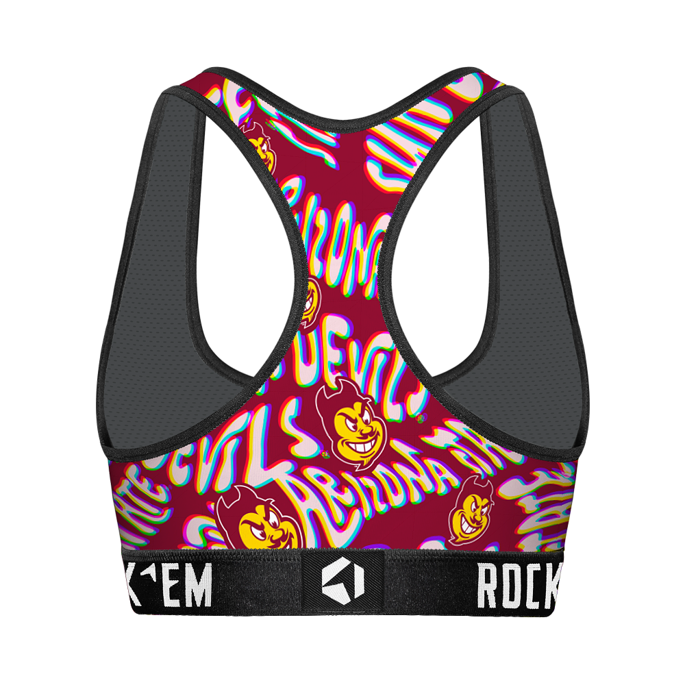 Women's Sports Bra - Arizona State Sun Devils - Twisted Wordmark