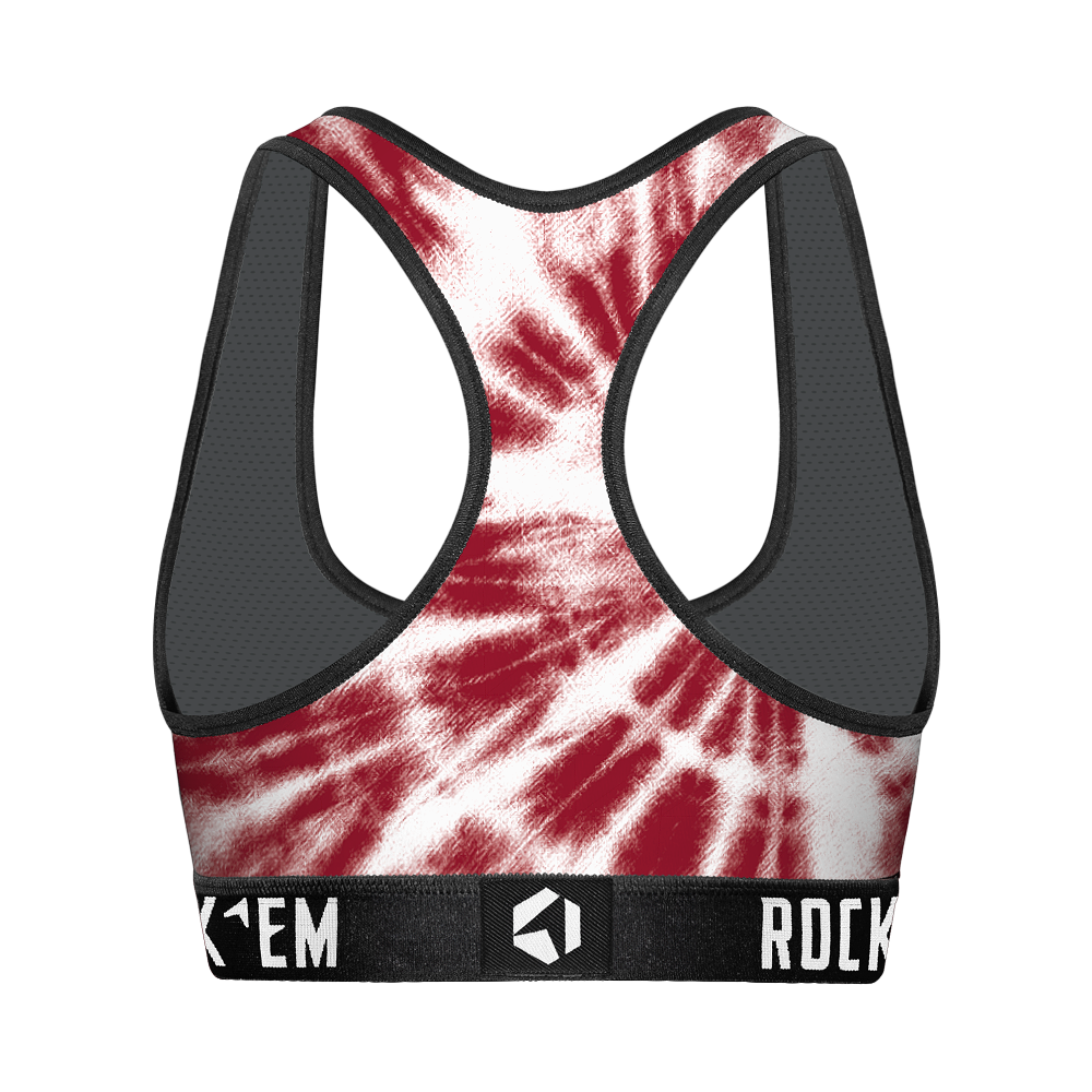Women's Sports Bra - Alabama Crimson Tide - Team Tie Dye