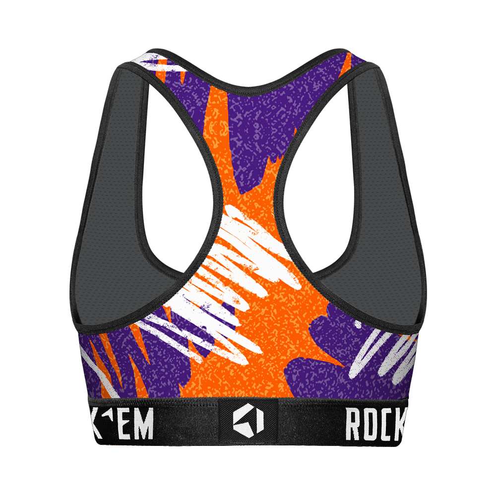 Women's Sports Bra - Clemson Tigers - Team Blast