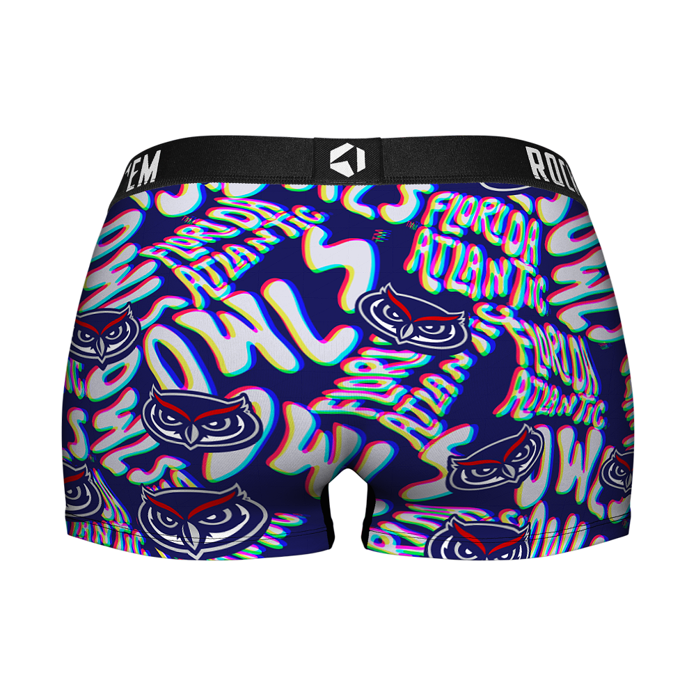 Women's Boy Shorts - FAU Owls - Twisted Wordmark