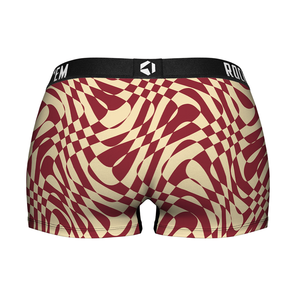 Women's Boy Shorts - Florida State Seminoles - Wavy Checkers