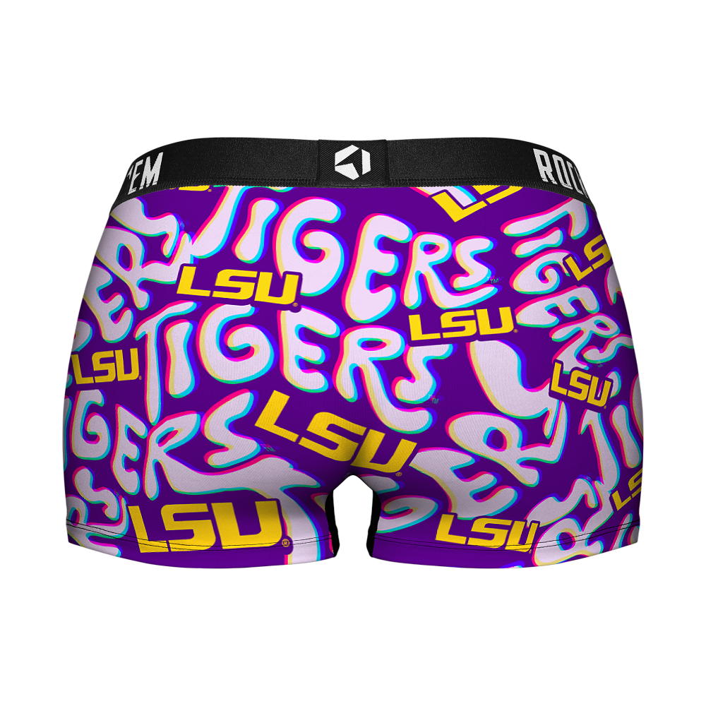 Women's Boy Shorts - LSU Tigers - Twisted Wordmark
