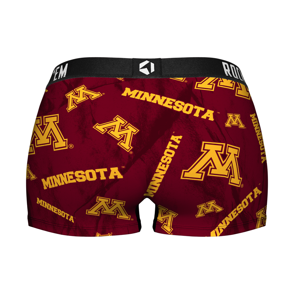 Women's Boy Shorts - Minnesota Golden Gophers - Logo All-Over