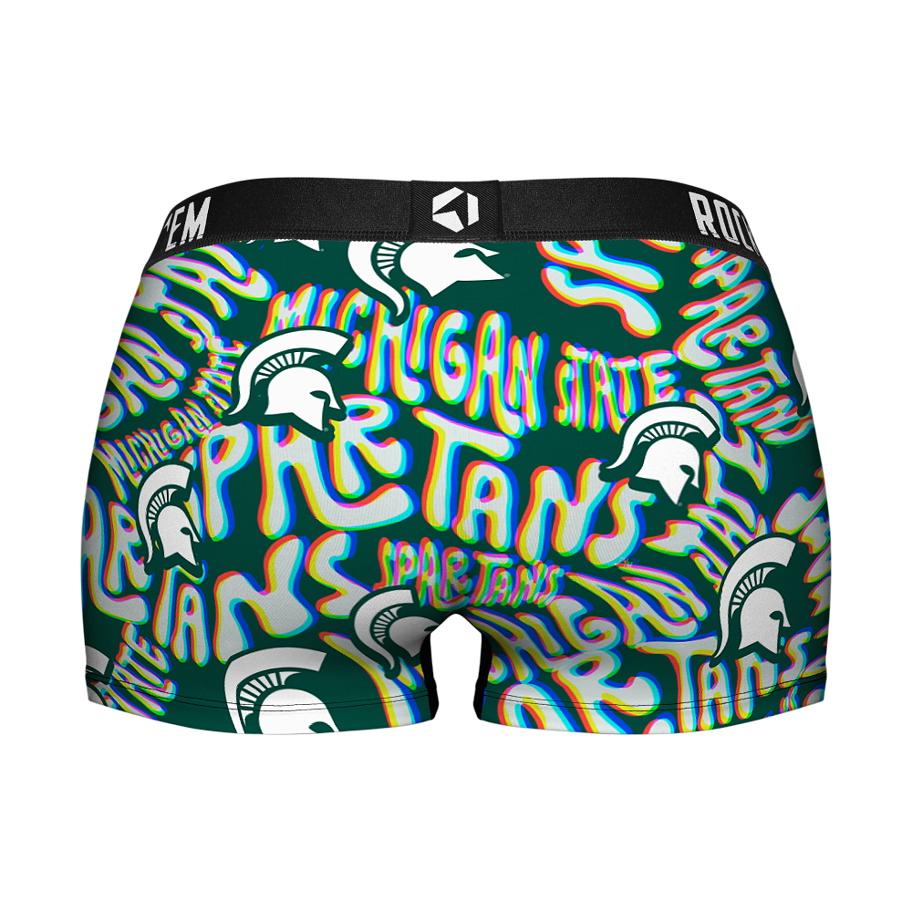 Women's Boy Shorts - Michigan State Spartans - Twisted Wordmark