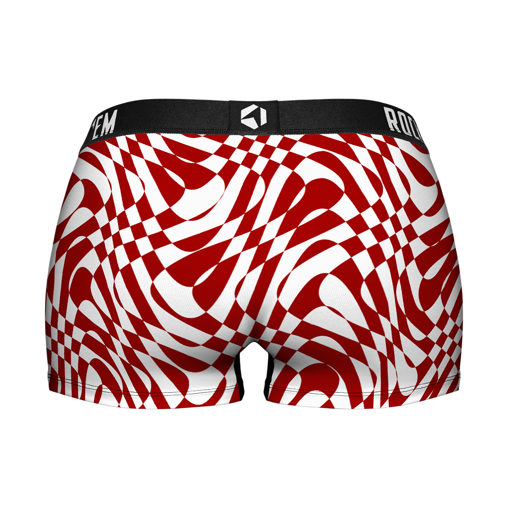 Women's Boy Shorts - Oklahoma Sooners - Wavy Checkers