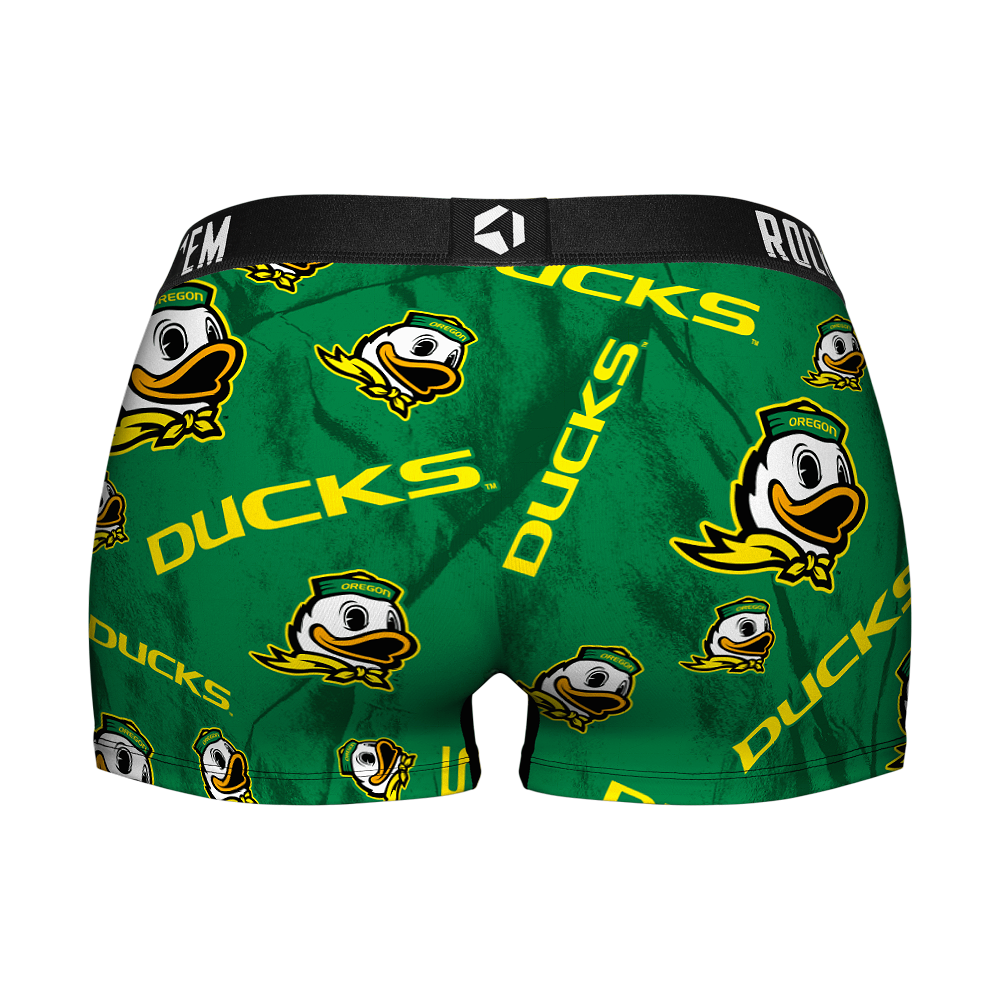 Women's Boy Shorts - Oregon Ducks - Logo All-Over