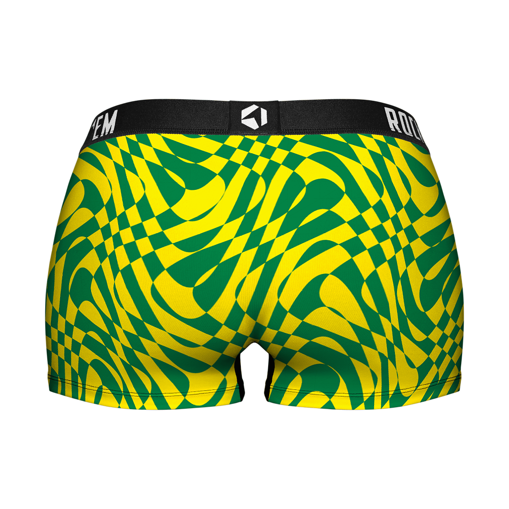 Women's Boy Shorts - Oregon Ducks - Wavy Checkers