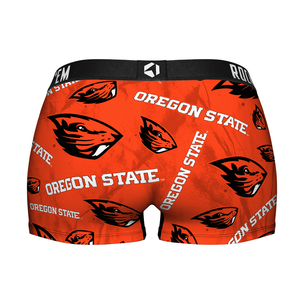 Women's Boy Shorts - Oregon State Beavers - Logo All-Over