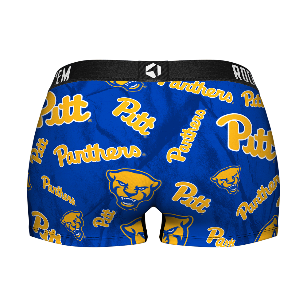 Women's Boy Shorts - Pittsburgh Panthers - Logo All-Over