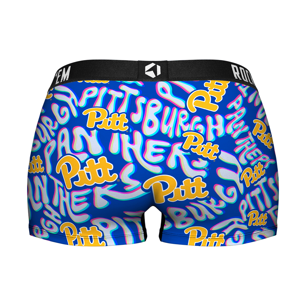 Women's Boy Shorts - Pittsburgh Panthers - Twisted Wordmark