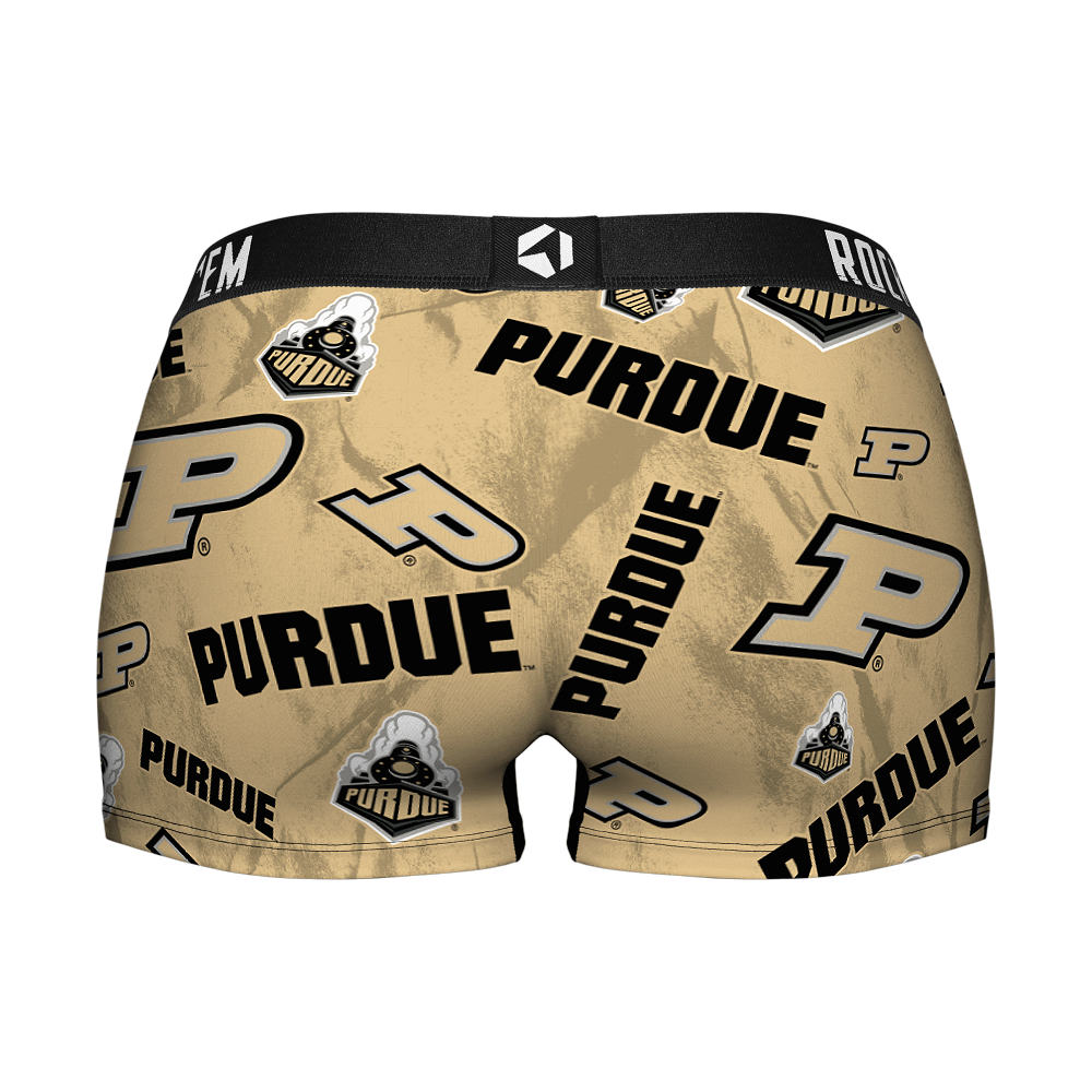 Women's Boy Shorts - Purdue Boilermakers - Logo All-Over