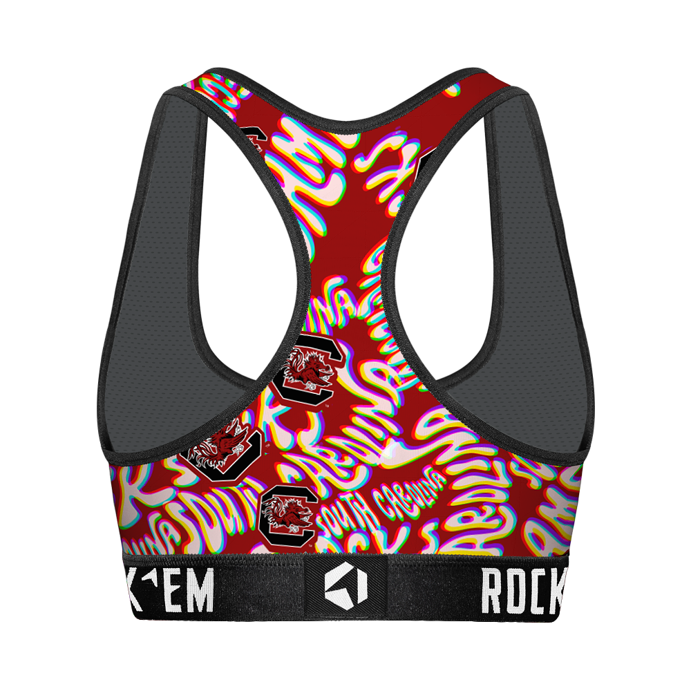 Women's Sports Bra - South Carolina Gamecocks - Twisted Wordmark