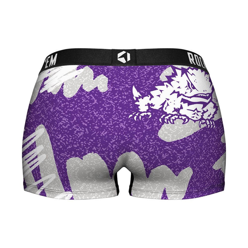 Women's Boy Shorts - TCU Horned Frogs - Team Blast