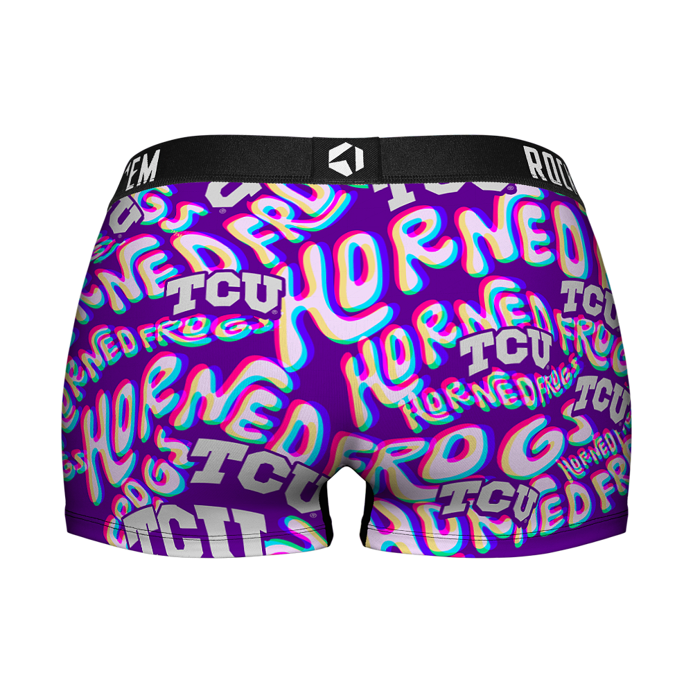 Women's Boy Shorts - TCU Horned Frogs - Twisted Wordmark