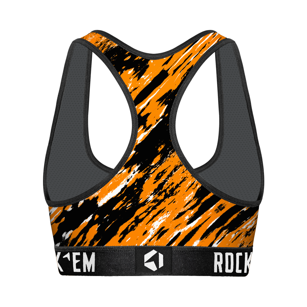 Women's Sports Bra - Tennessee Volunteers - Retro Paint