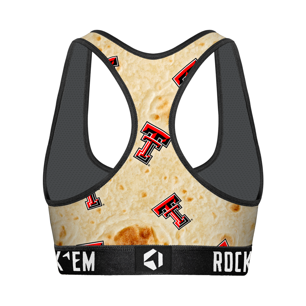 Women's Sports Bra - Texas Tech Red Raiders - Full Tortilla