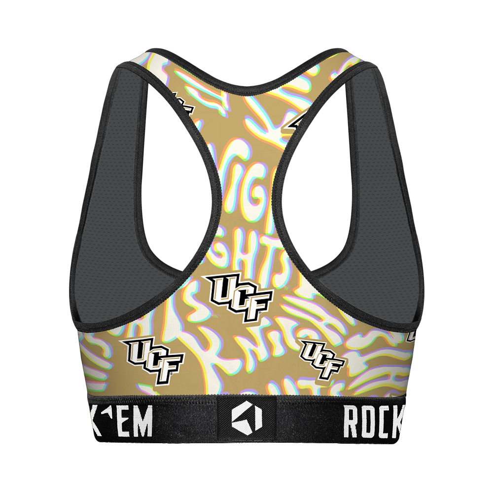 Women's Sports Bra - UCF Knights - Twisted Wordmark