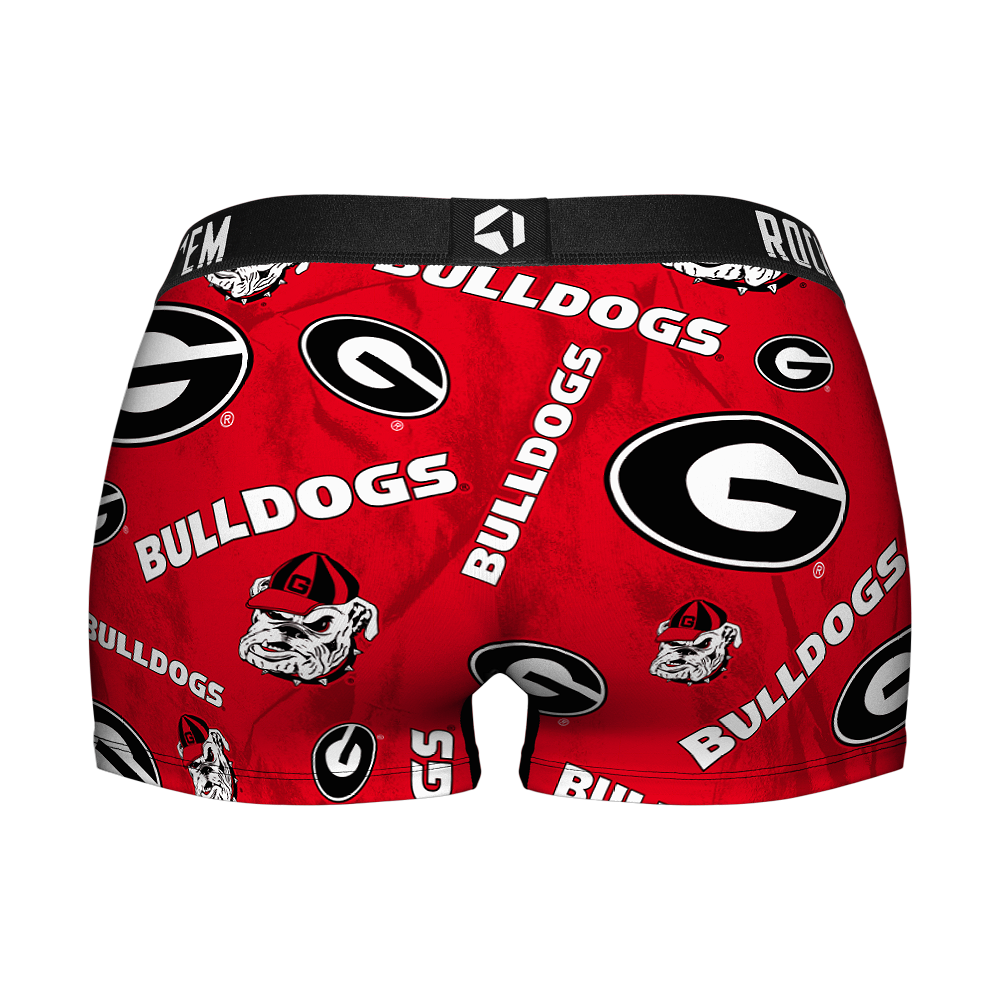 Women's Boy Shorts - Georgia Bulldogs - Logo All-Over