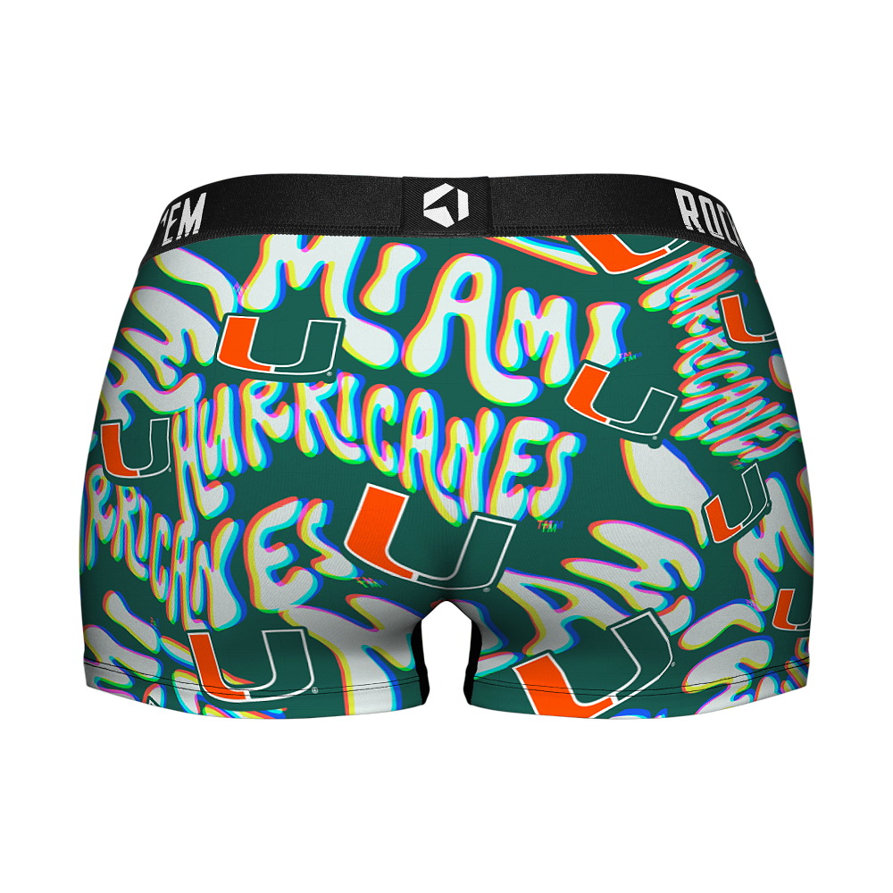Women's Boy Shorts - Miami Hurricanes - Twisted Wordmark