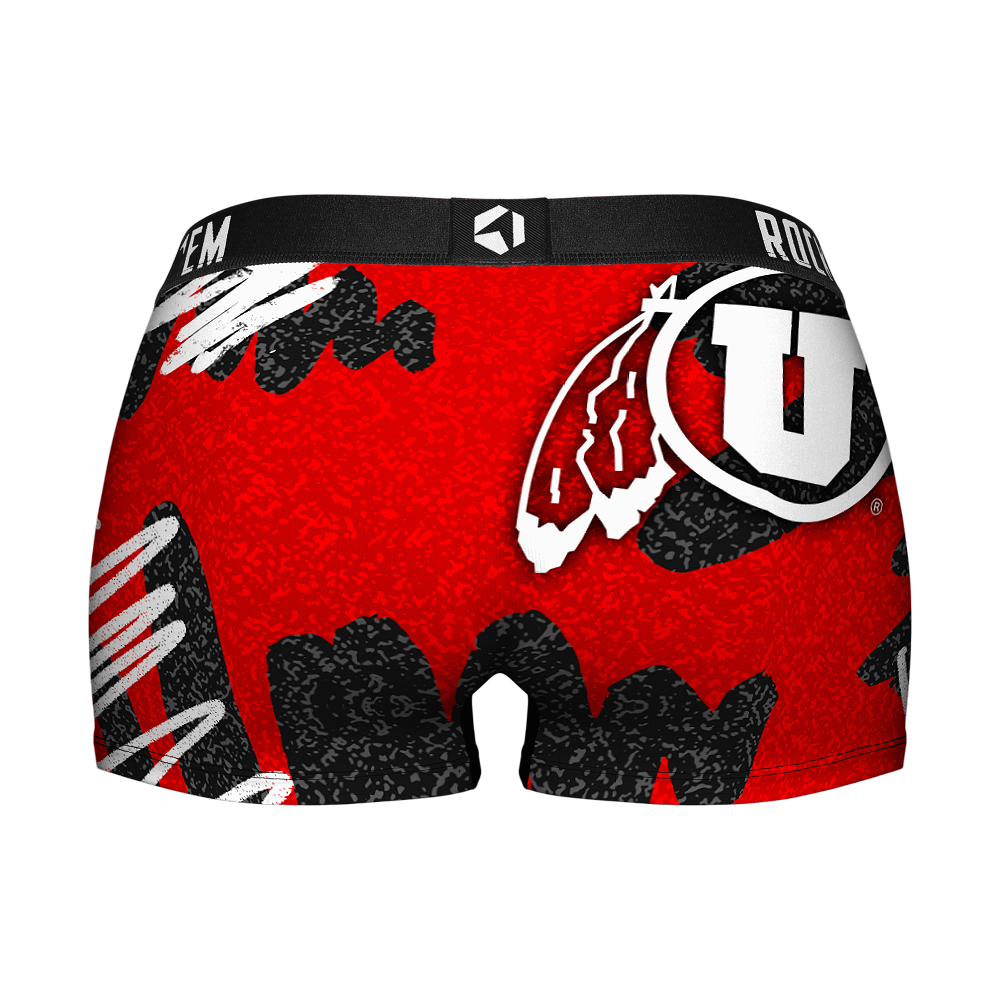 Women's Boy Shorts - Utah Utes - Team Blast