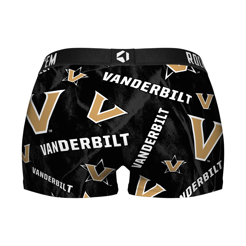 Women's Boy Shorts - Vanderbilt Commodores - Logo All-Over