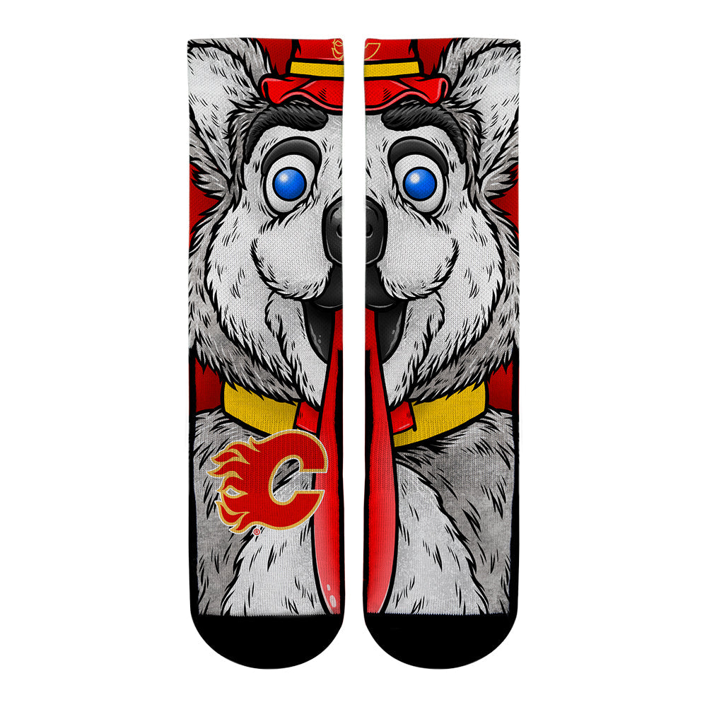 Calgary Flames - Split Face Mascot