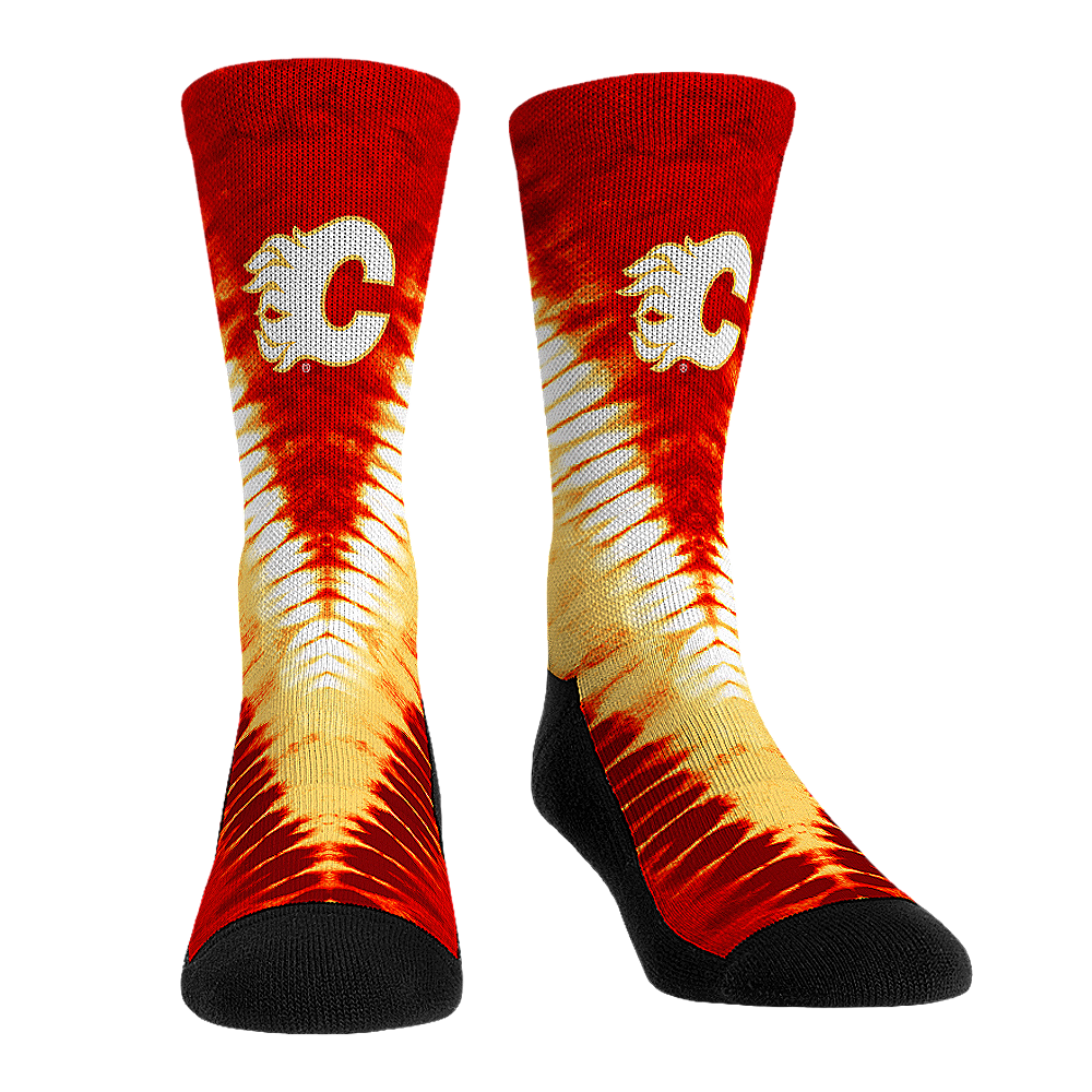 Calgary Flames - V Shape Tie Dye