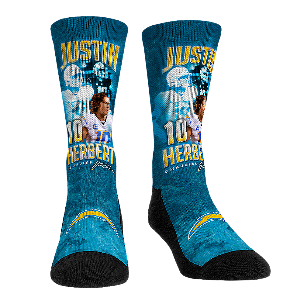 Justin Herbert - Los Angeles Chargers - Retro Photo