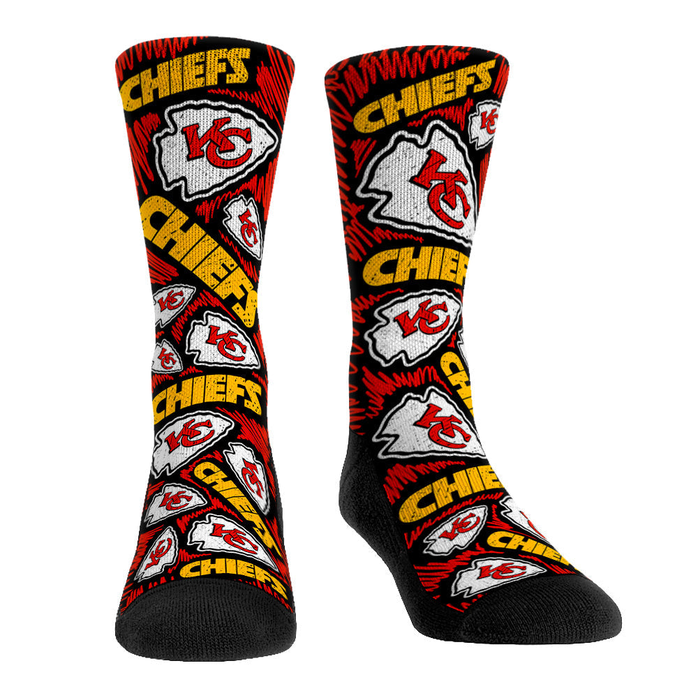 Kansas City Chiefs - Logo Sketch (Black)
