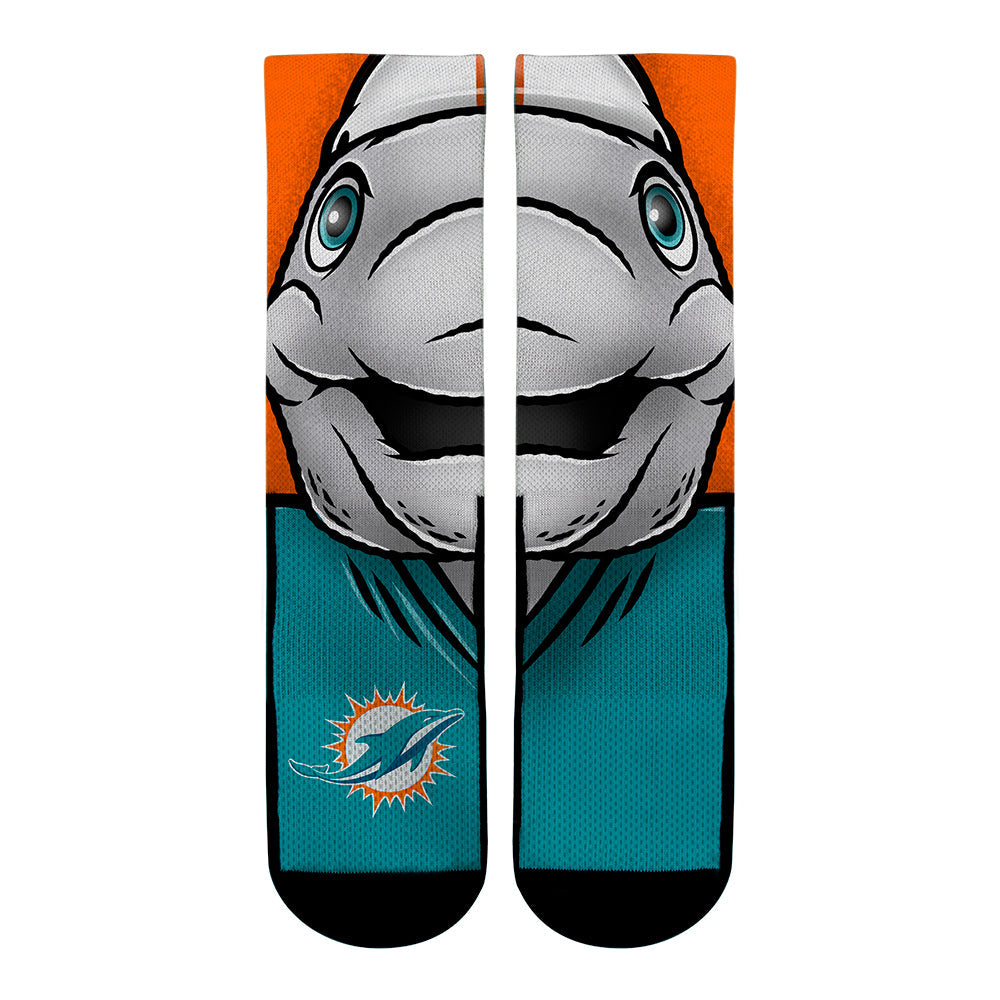 Miami Dolphins - Split Face Mascot