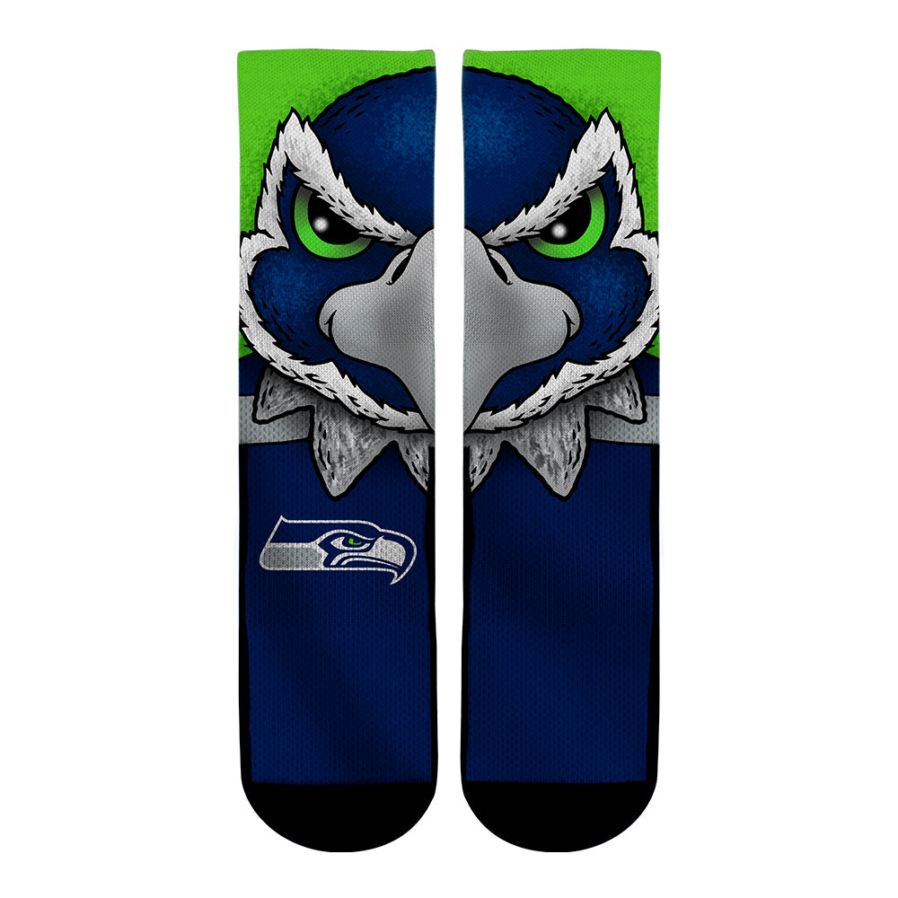 Seattle Seahawks - Split Face Mascot