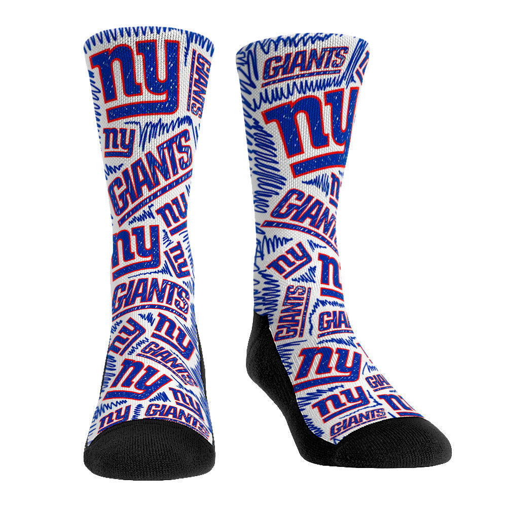 New York Giants - Logo Sketch (White)