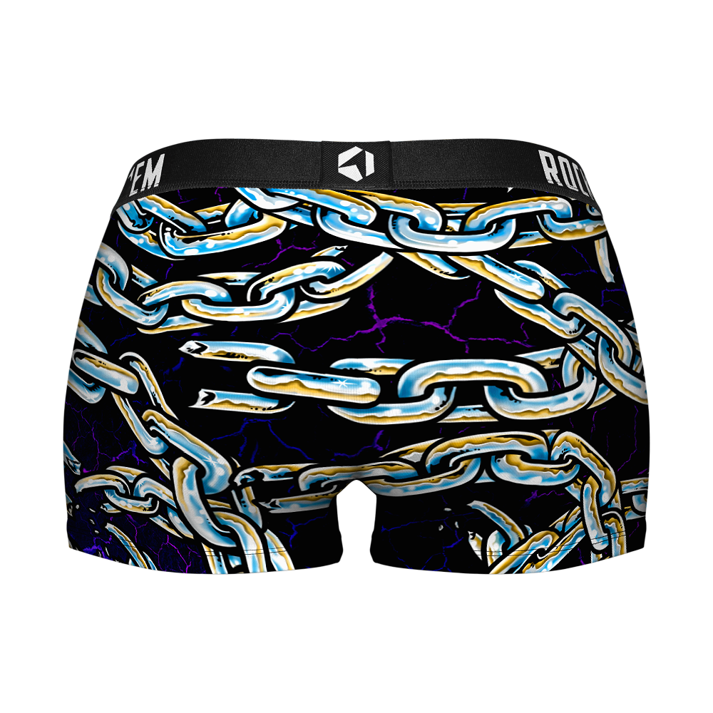 Women's Boy Shorts - Chains All-Over