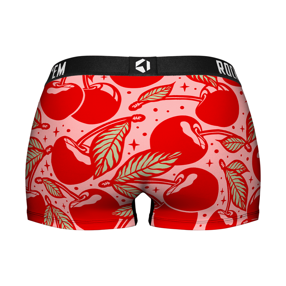 Women's Boy Shorts - Cherries