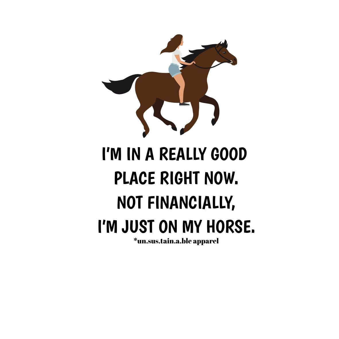 Die Cut Vinyl Stickers - 3x3 - On My Horse