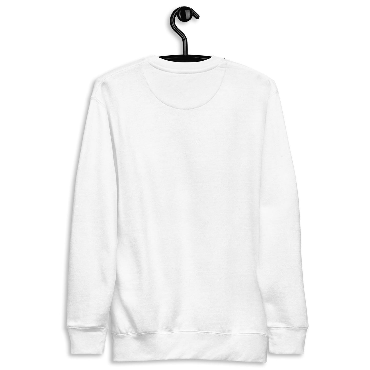 Unisex Premium Sweatshirt - Embroidered - Dressage (White On White)