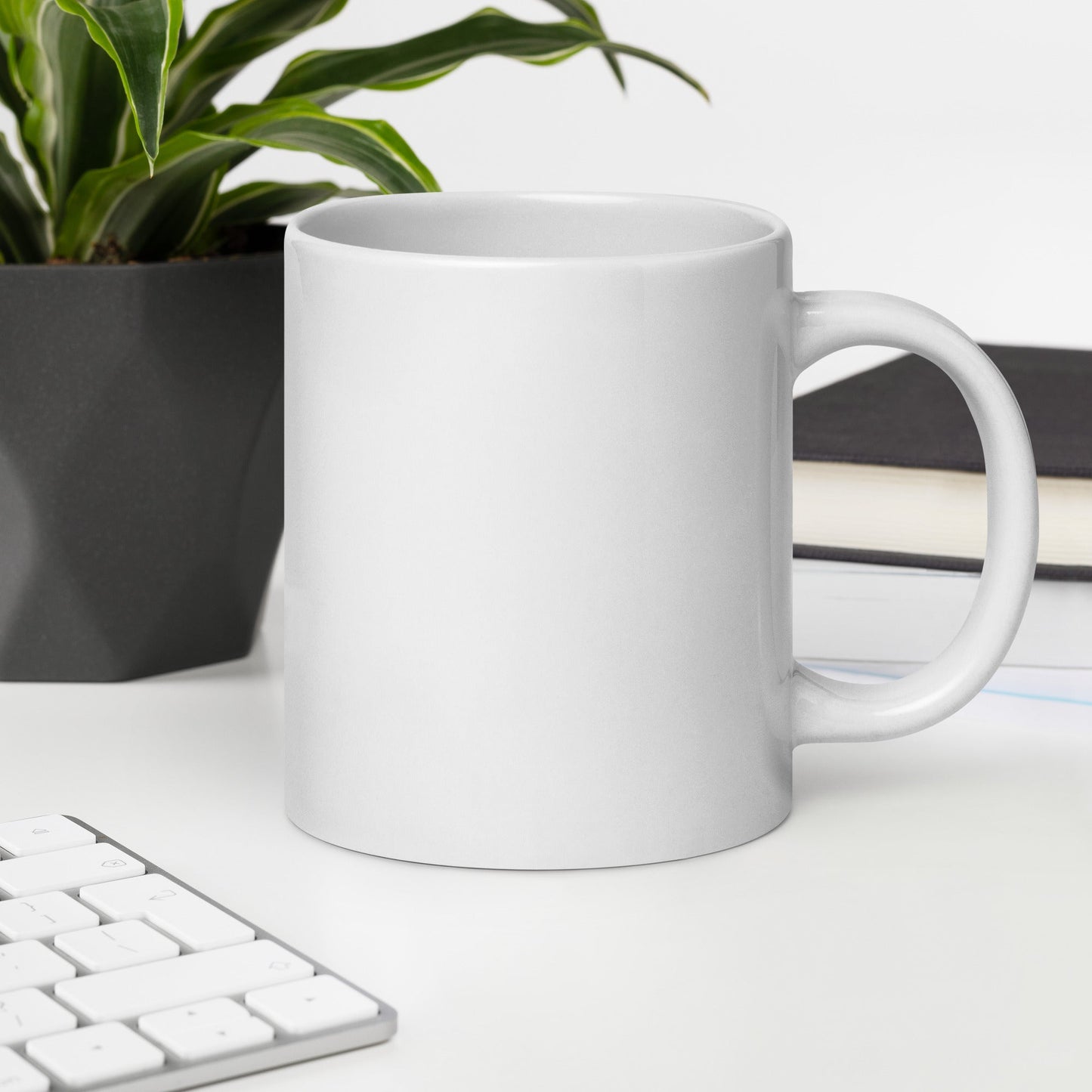 Jumbo White Glossy Mug - 20 oz. - Moody As A Mare