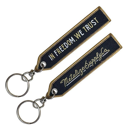 METALIZE™ Vintage Motorcycle Handmade Embroidered Keychain