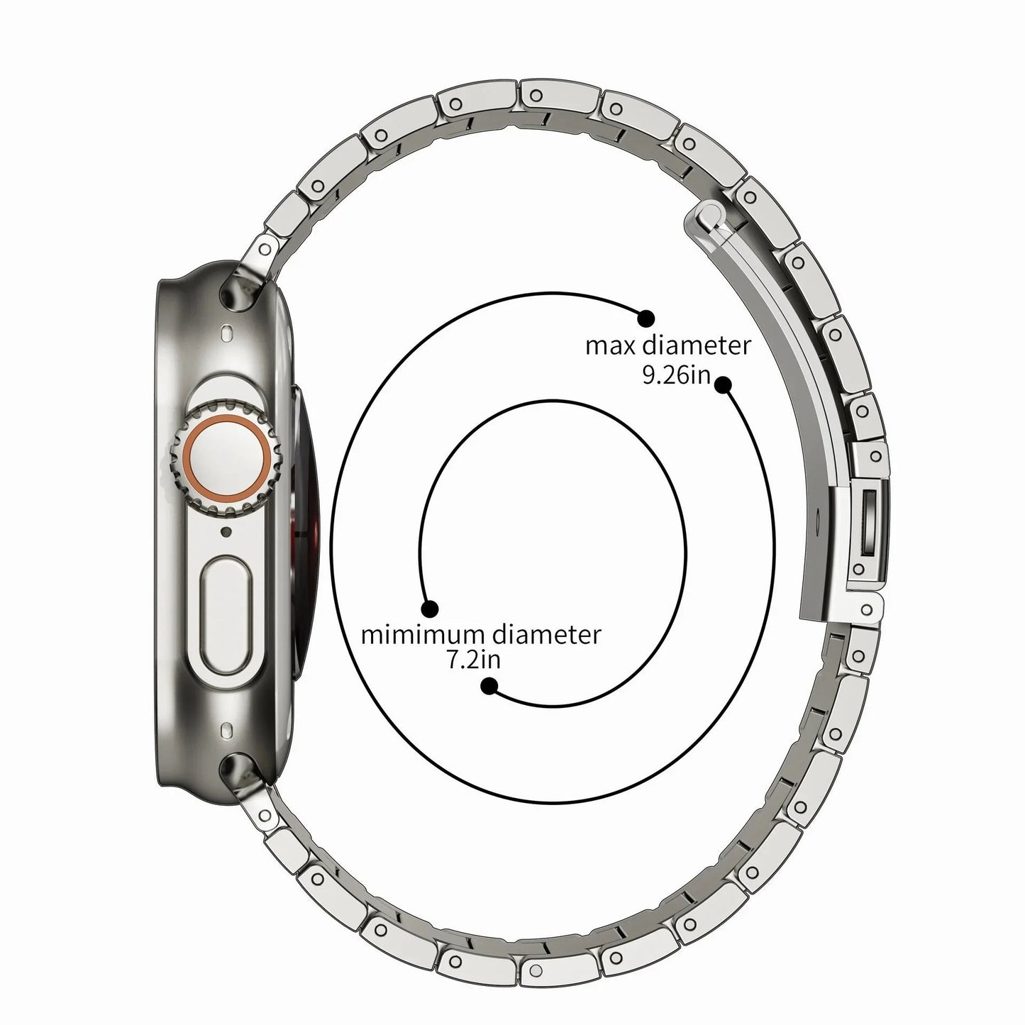 Titanium Metal Watchband For Apple Watch