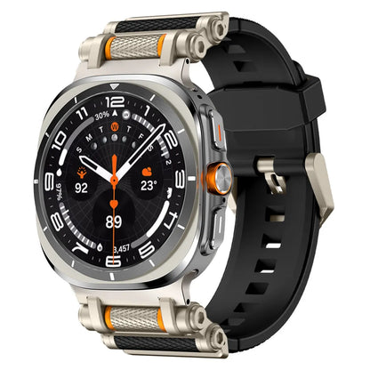 Rotation Axis Silicone Band For Galaxy Watch 7 Ultra/8 Ultra