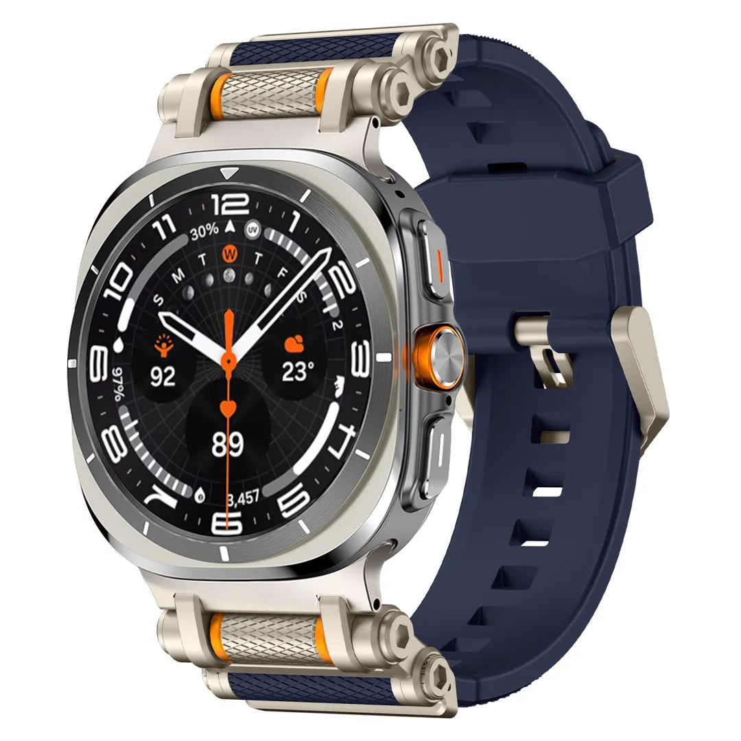 Rotation Axis Silicone Band For Galaxy Watch 7 Ultra/8 Ultra
