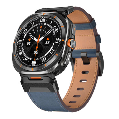 Tactical Leather Band For Galaxy Watch 7 Ultra/8 Ultra