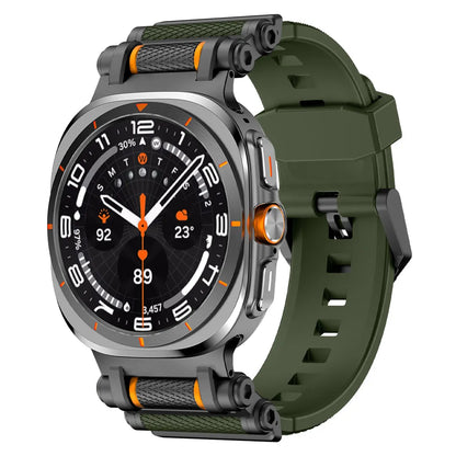Rotation Axis Silicone Band For Galaxy Watch 7 Ultra/8 Ultra