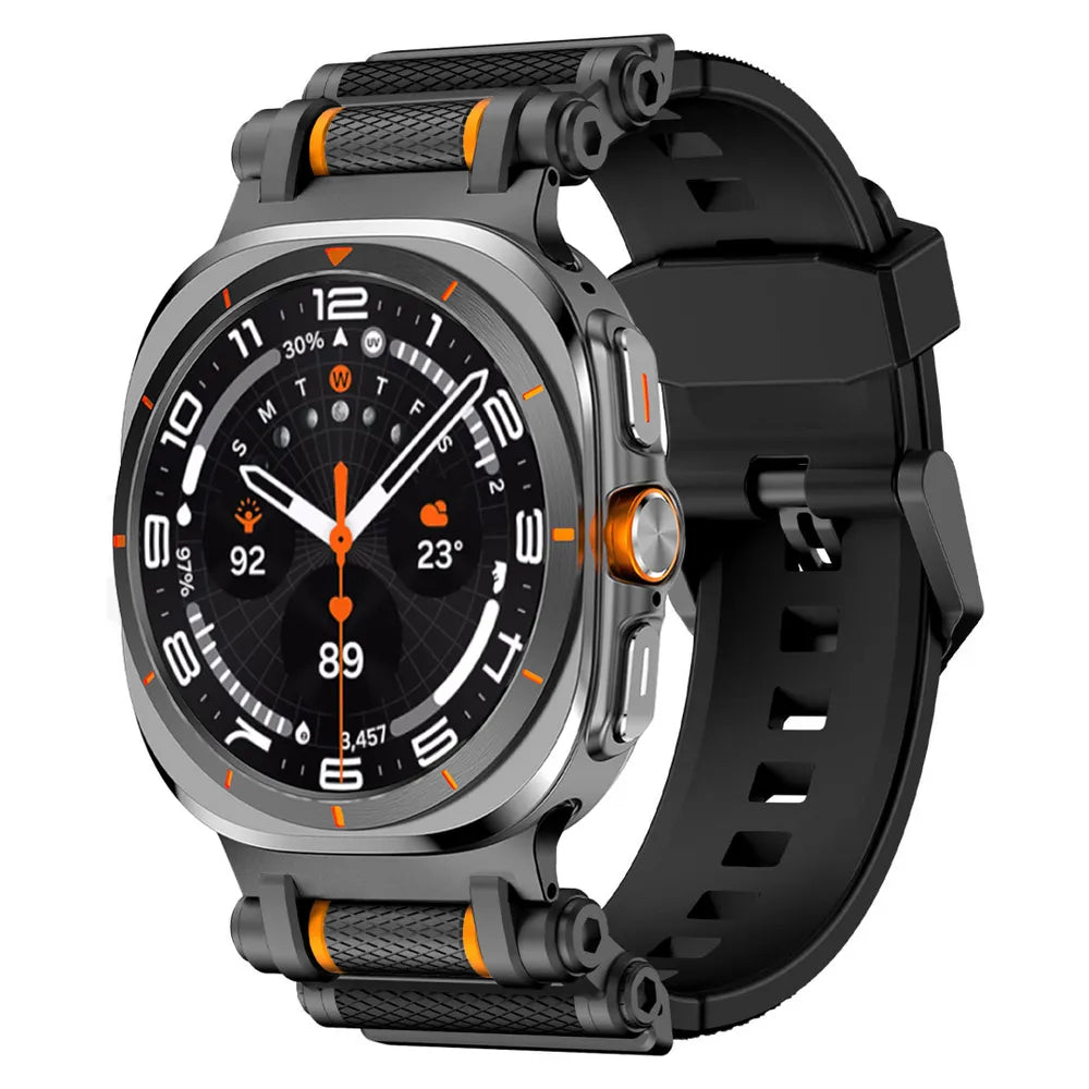 Rotation Axis Silicone Band For Galaxy Watch 7 Ultra/8 Ultra