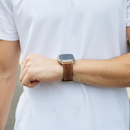 Universal Vintage Leather Band – 20-26mm for Apple Watch & Traditional Watches – Italian Cowhide