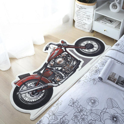 Original Design Retro Motorcycle Carpet
