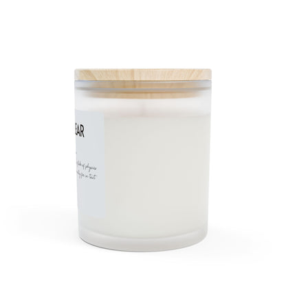 Frosted Glass Candle, 11oz - Double Clear