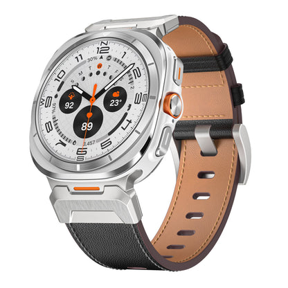 Tactical Leather Band For Galaxy Watch 7 Ultra/8 Ultra